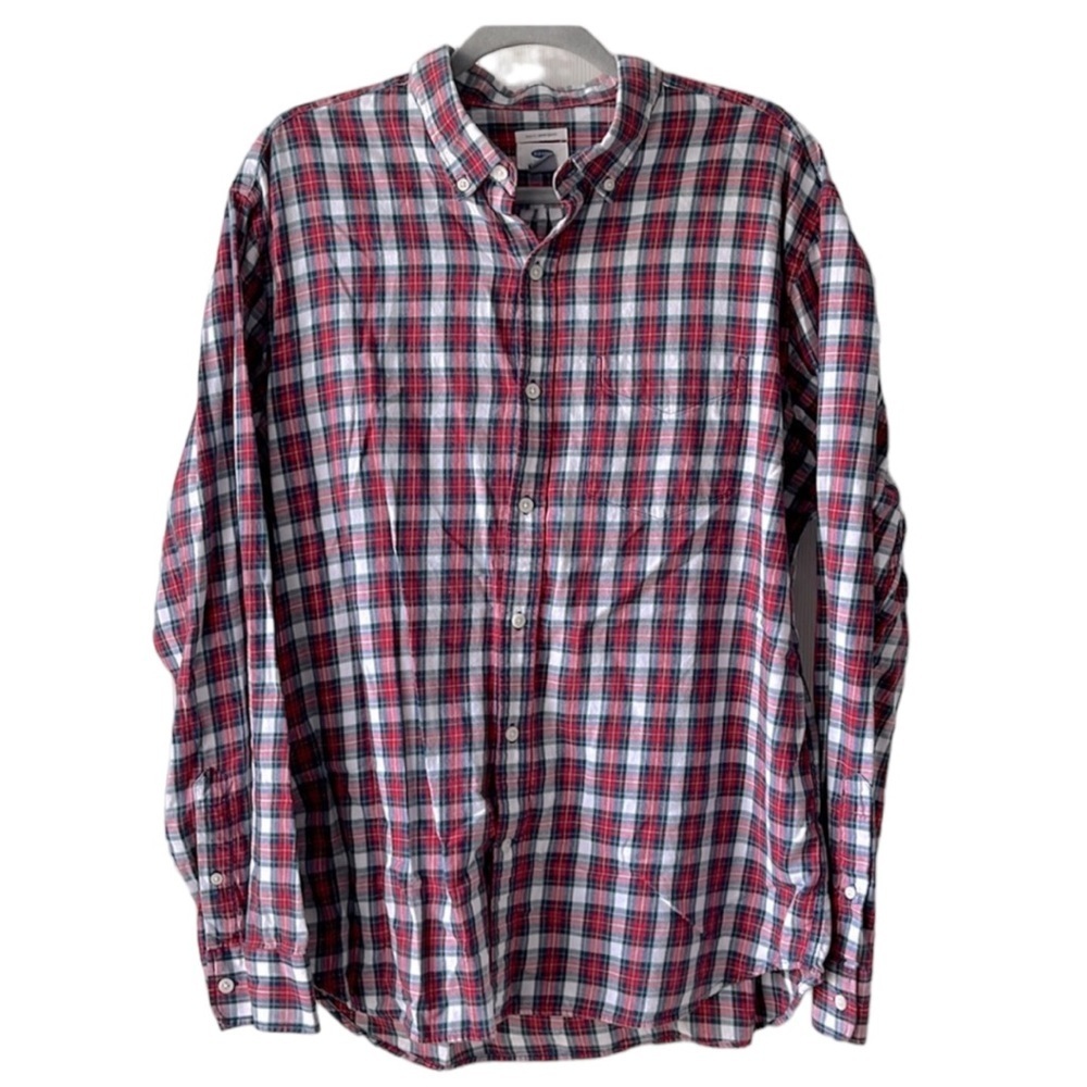3/$10 Old Navy Men’s Slim Fit Plaid Long Sleeve Button Down Shirt  XL